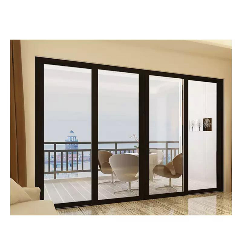 Sliding Door Manufacturer - Mute Sliding Aluminum Glass Soundproof Modern Design Windproof Aluminum Folding