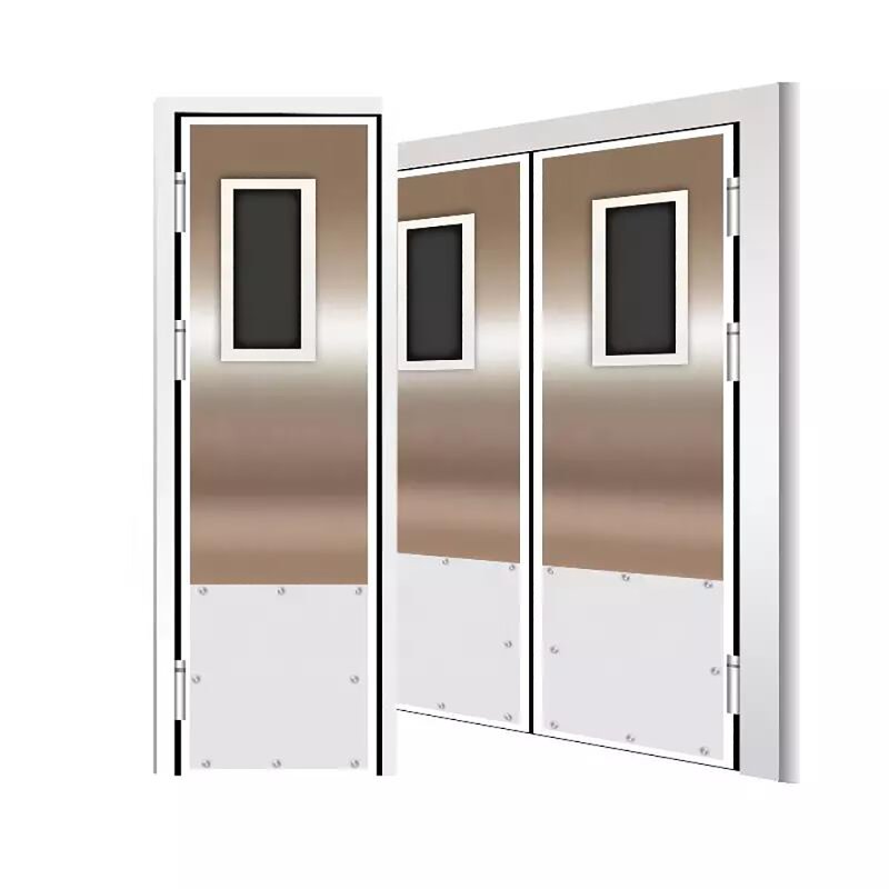 Traffic Door Manufacturer - Factory Outlet Kitchen Stainless Steel Double Swing for Food Industry Impact