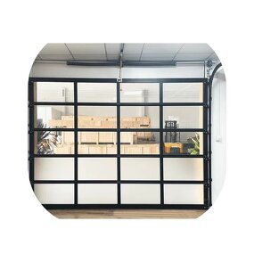 Garage Door Manufacturer - Modern Aluminum-steel Tempered Full-view Glass Mirror Organic Glass Panel