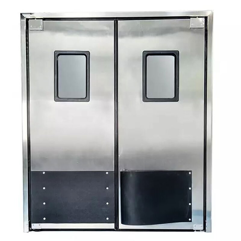 Traffic Door Manufacturer - Commercial Kitchens Use Barrier-free to Automatically Reset Black Collision Zones