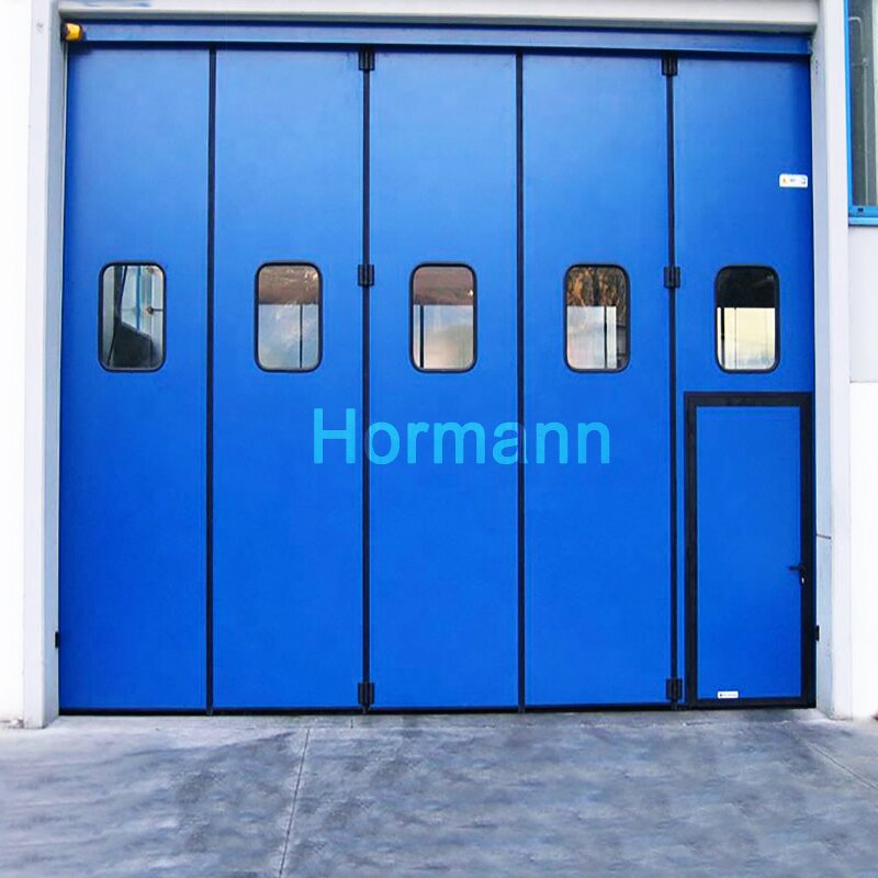 Industrial Door Manufacturer - High Quality Corner Folding Automatic Insulated Small Folding Metal