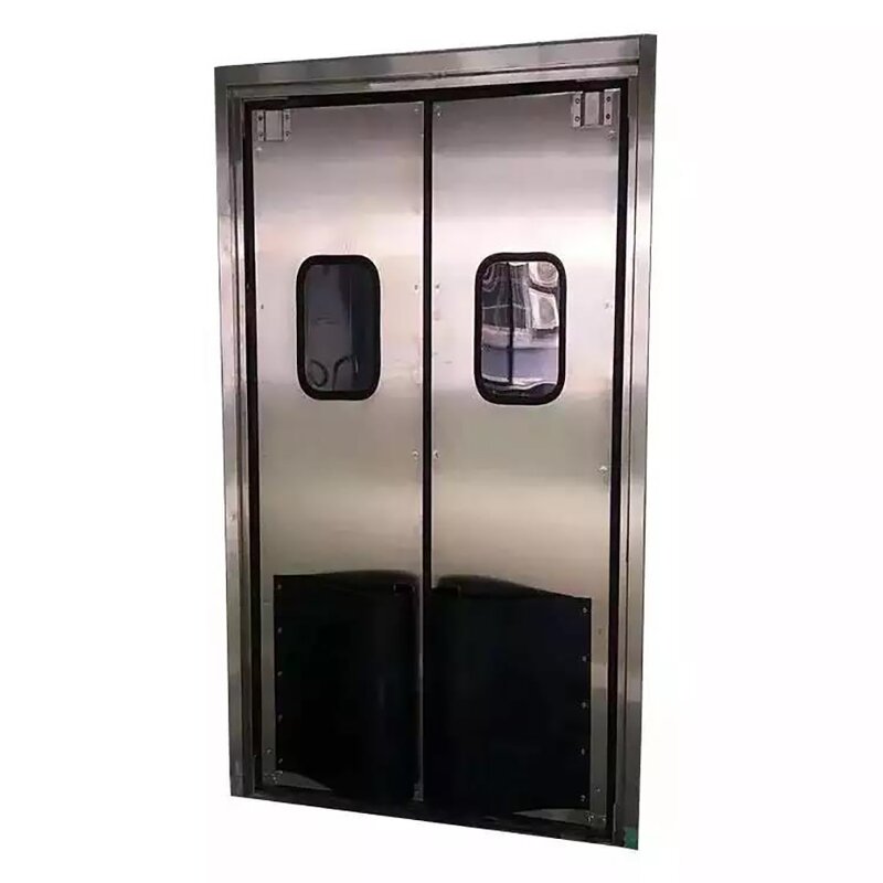 Traffic Door Manufacturer - Stainless Steel Swing Impact for Kitchen Restaurant Supermarkets Factory Supply