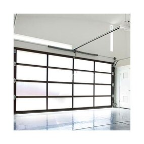 Garage Door Manufacturer - Modern Aluminum Frosted Glass Panel Overhead 8x7 Automatic for Commercial