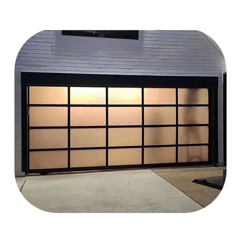 Garage Door Manufacturer - Panoramic Clear Glass Aluminum Toughened House Remote Control