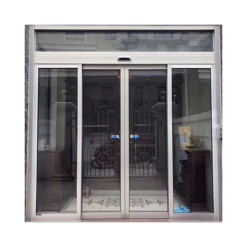 Revolving Door Manufacturer - Aluminum Frame Central Control Glass KFC Glass Patio Door Radiation Proof