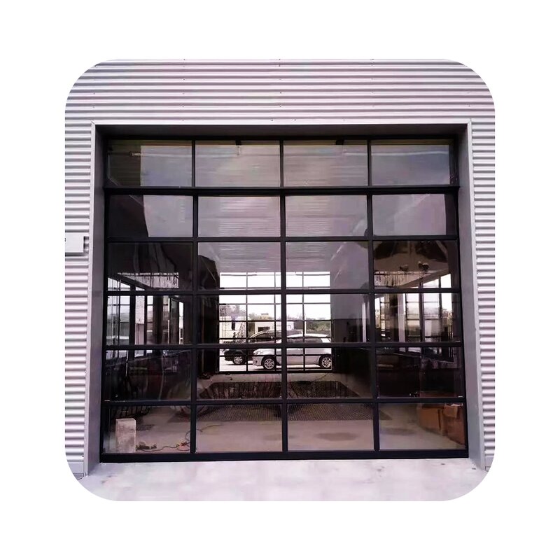 Sectional Garage Door Manufacturer - Insulated Aluminum Full View Windows Battery Backup Quiet Drive