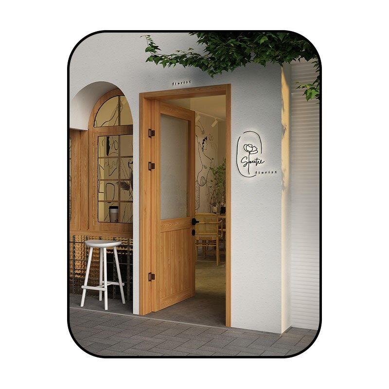 Interior Door Manufacturer - Custom Modern Design Interior Wood Housing Composite Wood Plastic