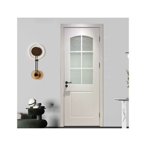 Interior Door Manufacturer - Modern House Solid Front Wood Door Customizable Color
