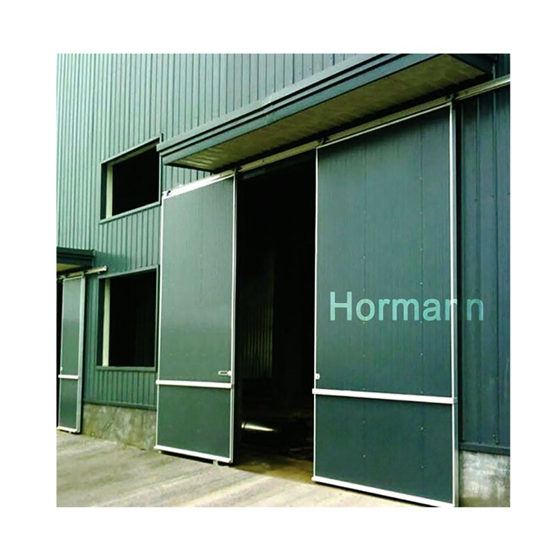 Industrial Door Manufacturer - Polyurethane Foam Bulletproof Security Steel Panel Sectional Sliding