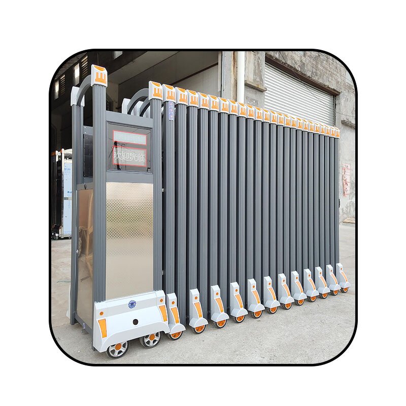 Electric Retractable Door Manufacturer - Safety Stainless Steel Remote Control Folding Customizable Length Height