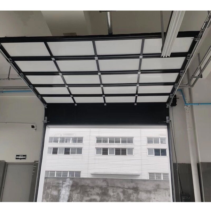 Glass Garage Door Manufacturer - Multi-section Overhead Aluminum Slide Tempered with Motor