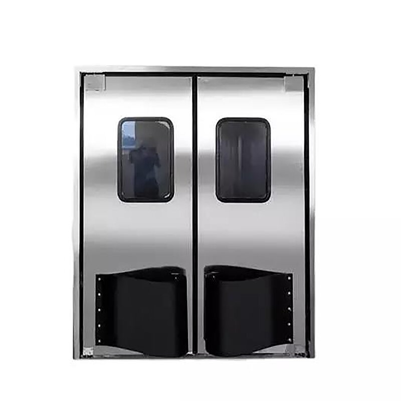 Traffic Door Manufacturer - Stainless Steel Double-Acting Crash Bump Impact Free Thermal Insulation Manual Opening
