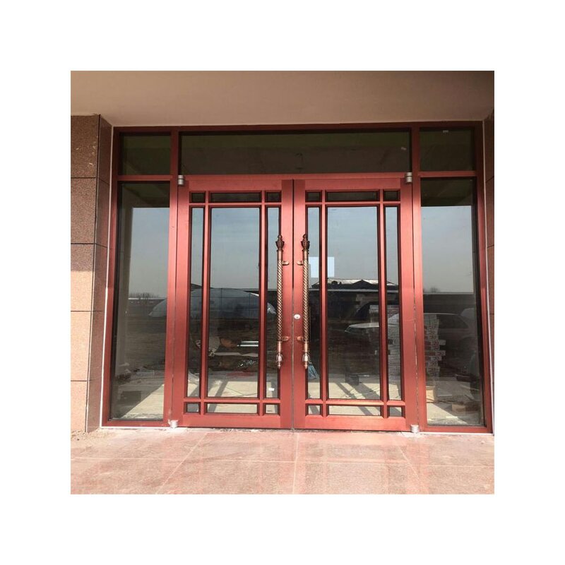 Revolving Door Manufacturer - Aluminum Frame Central Control Glass KFC Glass Patio Door Radiation Proof