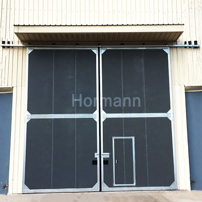 Industrial Sliding Door Manufacturer - Pu Foam Insulated Double Panel Sectional Overhead
