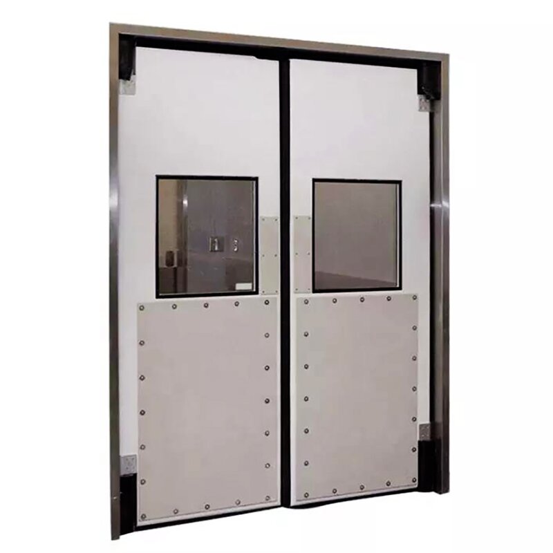 Traffic Door Manufacturer - Factory Outlet Kitchen Stainless Steel Double Swing for Food Industry Impact