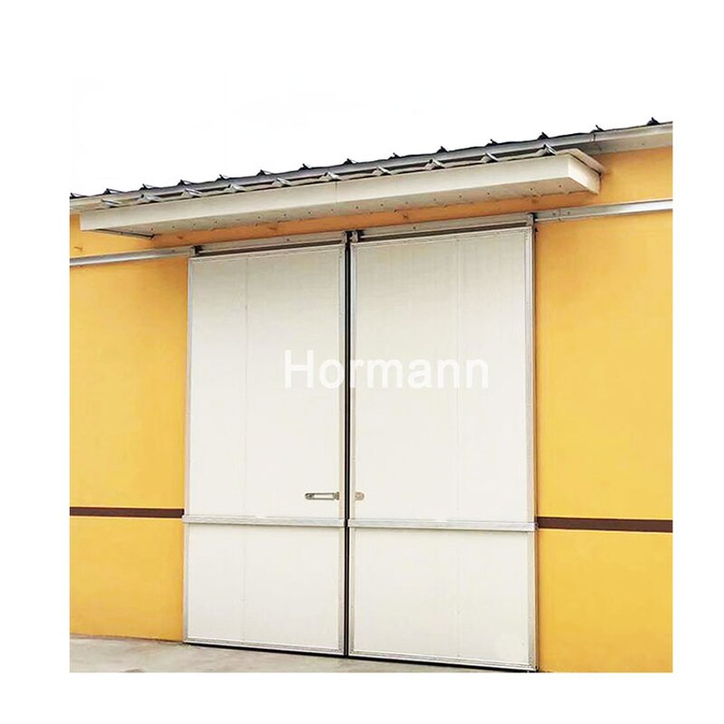Industrial Sliding Door Manufacturer - Workshop Warehouse Affordable Double-sided Color Coated Polyurethane Insulation Wind Resistance