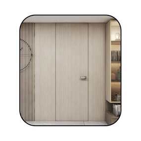 Interior Door Manufacturer - Soundproof Wooden Invisible Rimless for Office Toilet Bathroom