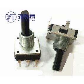 16*2 Dial Potentiometer - Manufacturer - A50K A503 With Black Wheel Potentiometer
