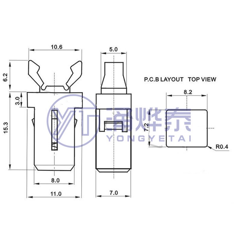 Tact Switch - Manufacturer - 6*6*7mm 2-Pin SKRGAMD010 White Round Micro