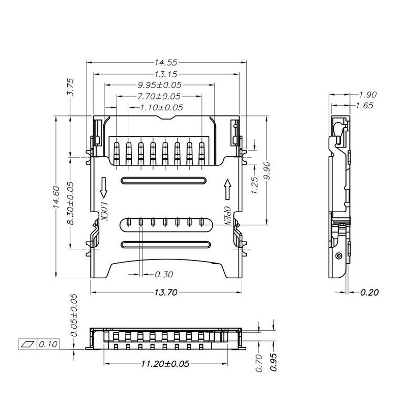 Plastic Junction Box - Manufacturer - 90*70*28 Electronic Instrument Mounting