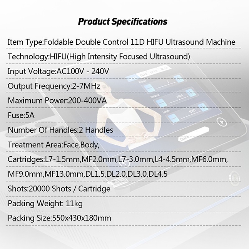 Portable HIFU Skin Analyzer Supplier - 7D 9D 11D 12D Revitalization
