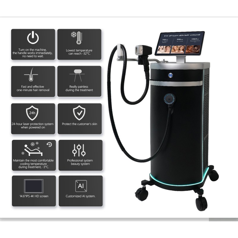 3 Wave Titanium Diode Laser Manufacturer - Ice Platinum 755 808 1064