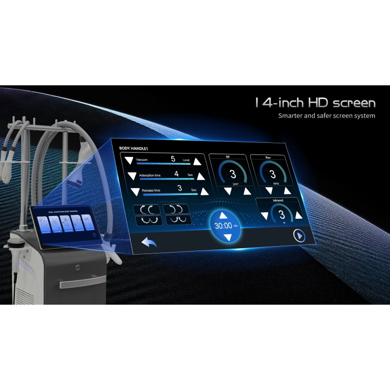 Anti-Aging RF Lifting Machine Factory - Vacuum Roller Cavitation