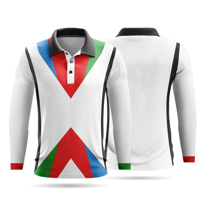 Polo Collar T-shirt - Manufacturer - Wholesale Men's Sublimation Breathable Long Sleeve Custom Logo
