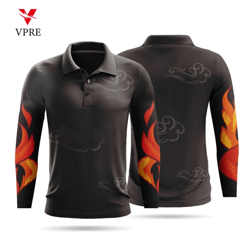 Polo Shirt - Manufacturer - Wholesale Custom High Quality Printing Sublimation Women's Long Sleeve