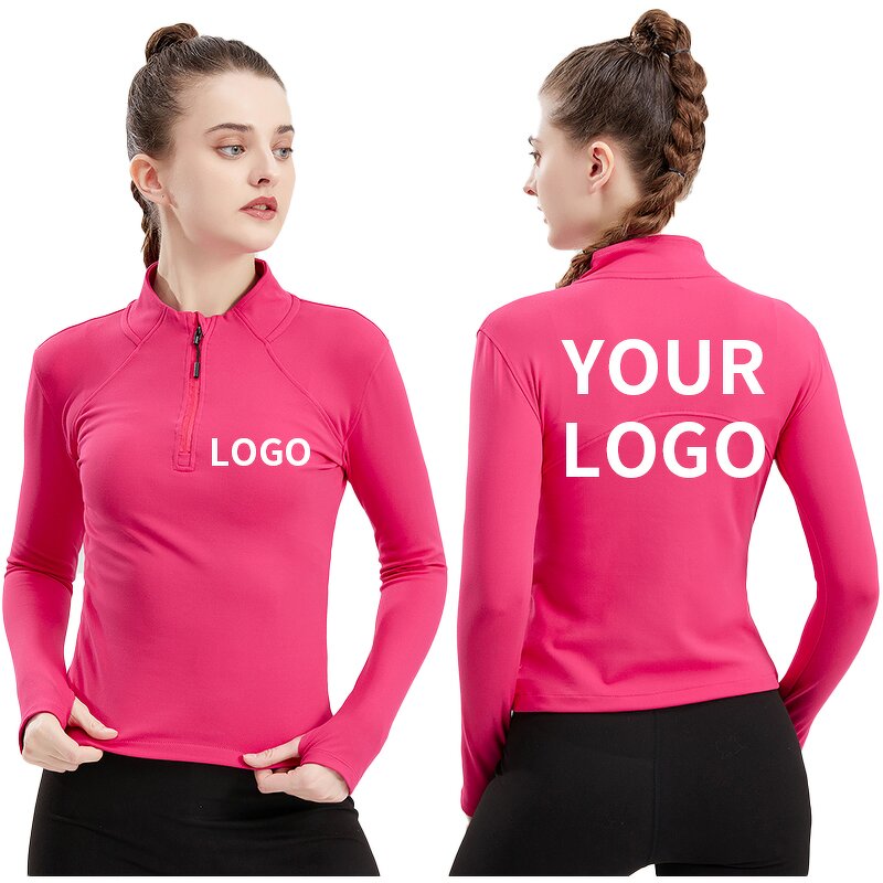 Yoga Running Jacket - Manufacturer - Half Zipper Quick Dry Long Sleeve Outdoor Gym Training Coat 309