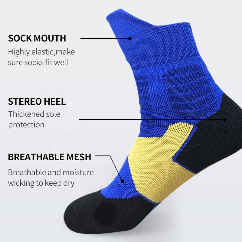 Kids Basketball Socks - Manufacturer - Hot Sell Professional Outdoor Cycling Climbing Non-Slip EML8502