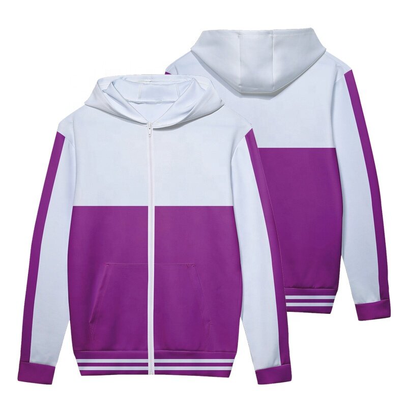 Men's Zipper Hoodie - Manufacturer - Wholesale Custom Sublimation Oem Solid Color Polyester Over Sized