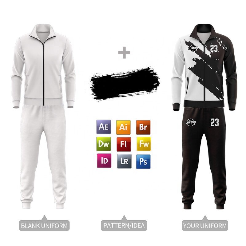 Winter Velour Tracksuit - Manufacturer - Wholesale Custom Plus Size Joggers Zip up for Women Men