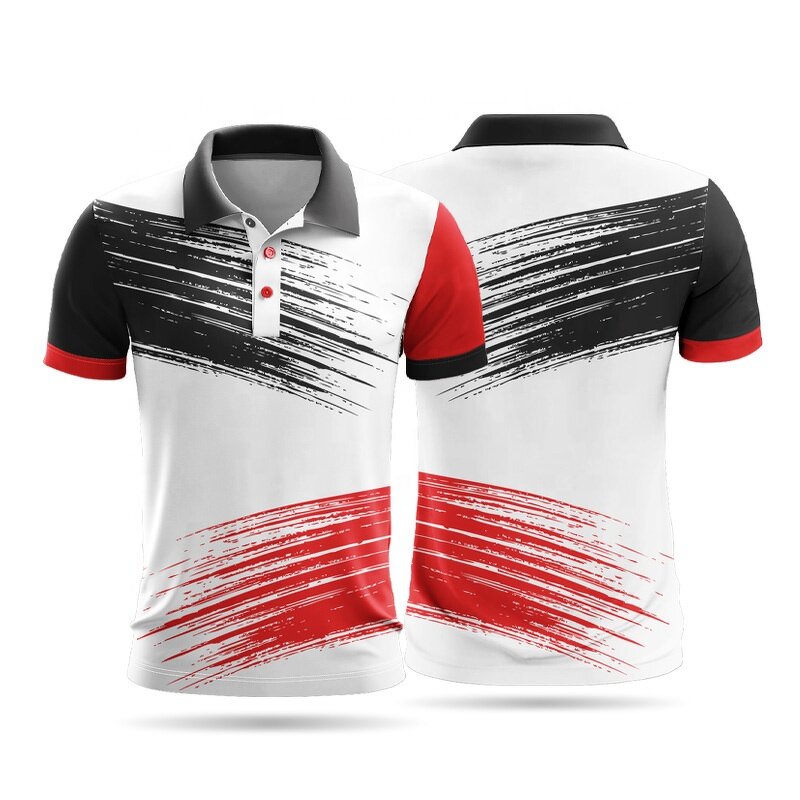 Golf Polo Shirt - Manufacturer - Polyester Mens Custom Sublimation Short Sleeve Quick Dry Breathable