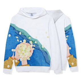 Plus Size Hoodie - Manufacturer - Custom Men's Casual Round Collar Women's Solid Color Embroidery Unisex W8137