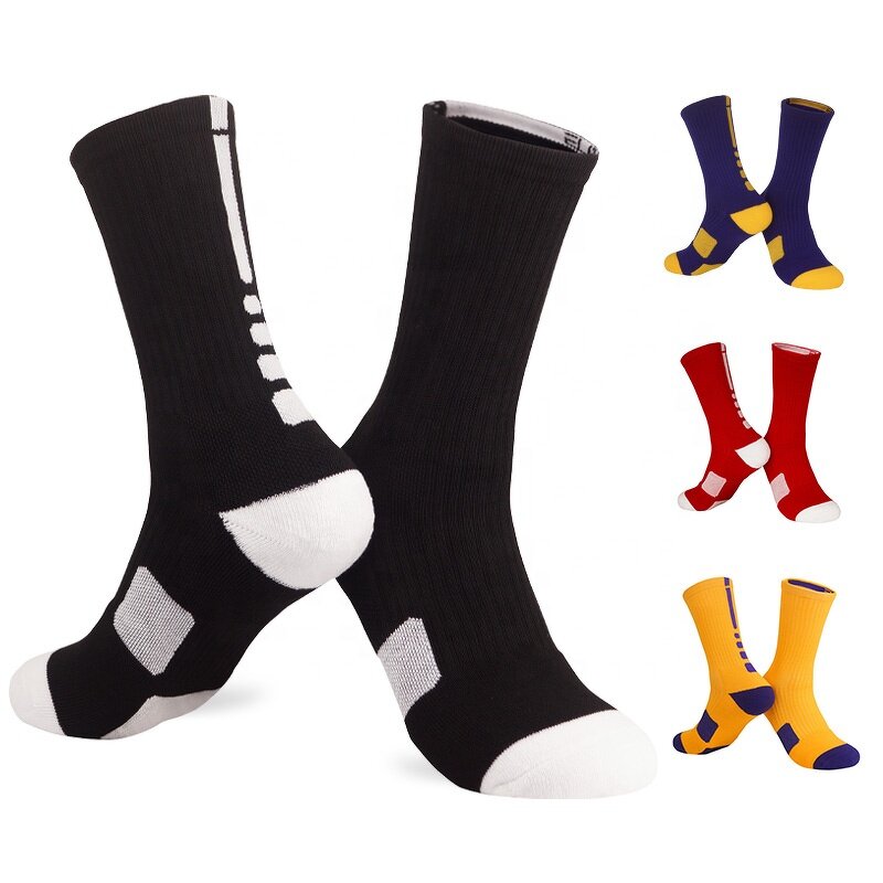 Basketball Socks - Manufacturer - Men Outdoor Anti Slip Cycling Stretch Fabric Breathable Sweat DML7313