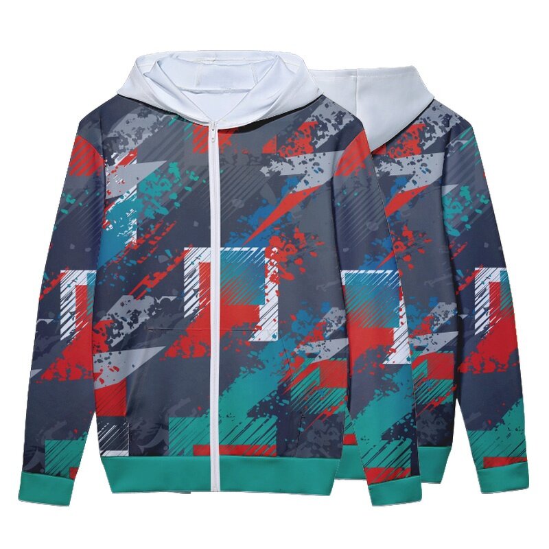 Oversized Zipper Hoodie - Manufacturer - Custom Sublimation Male Gym Pocket Hoodies Women Sweatshirt