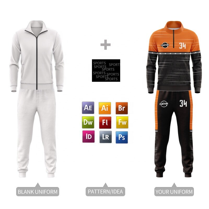 Football Club Tracksuit - Manufacturer - Wholesale Plus Size Polyester Custom Logo Half Zipper Autumn