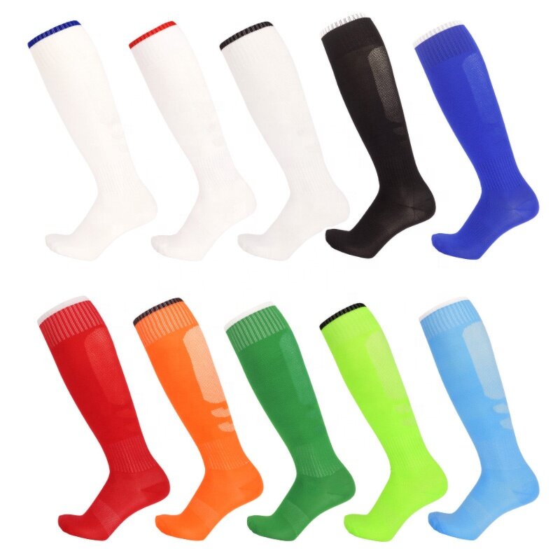 Kids Football Socks - Manufacturer - Non-slip Long Tube Over the Knee Outdoor Gym Striped Soccer EDP517