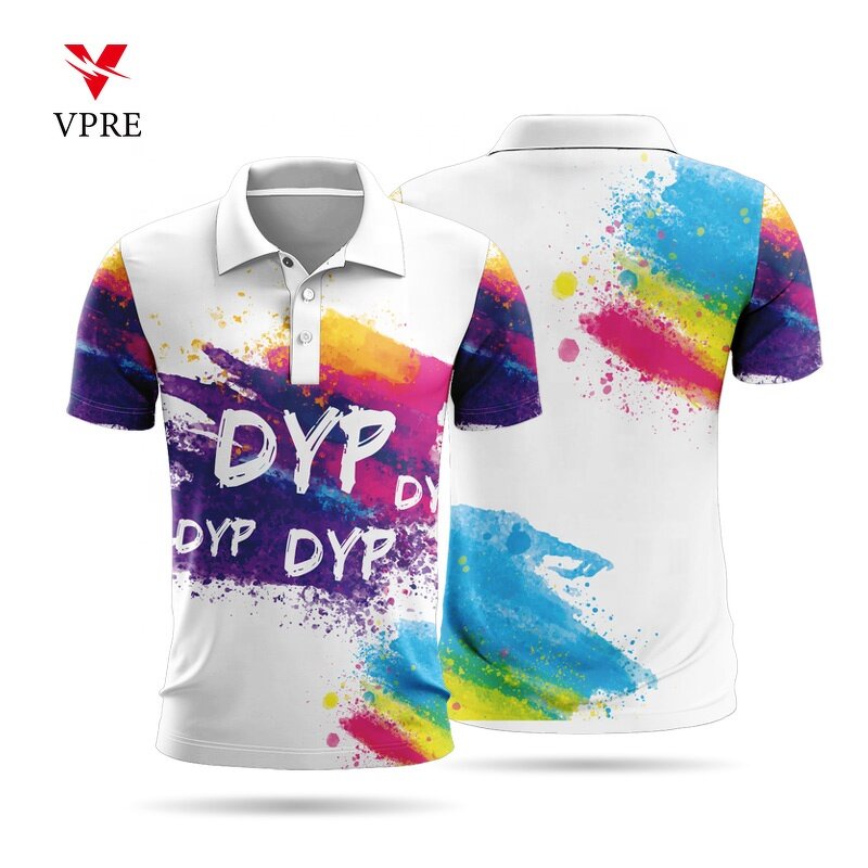 Rugby Polo Shirt - Manufacturer - Custom Design Original Sublimation Short Sleeve Polyester Golf Unisex