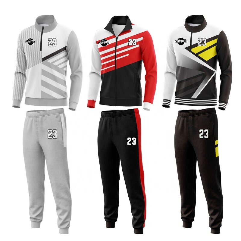 Football Club Tracksuit - Manufacturer - Wholesale Plus Size Polyester Custom Logo Half Zipper Autumn