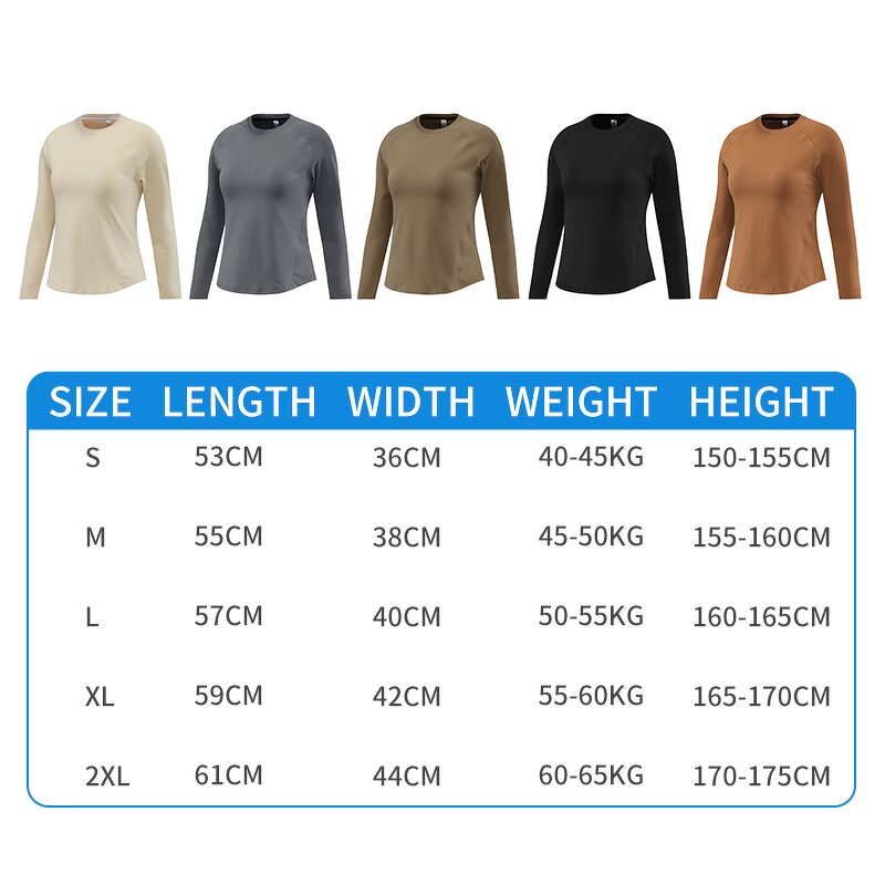 Women's Long Sleeve Top - Manufacturer - Custom Logo High Quality Gym Workout Yoga Fitness T Shirt 305