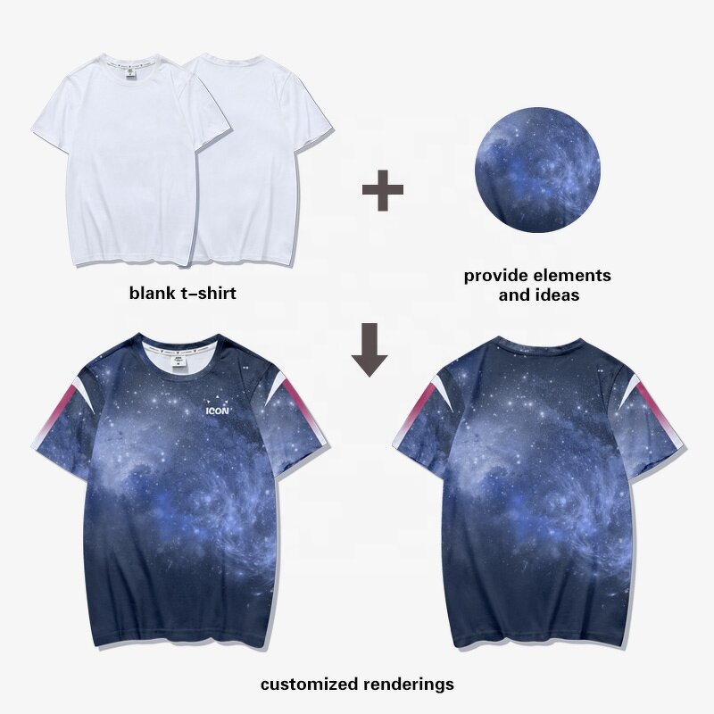 Men's White T Shirt - Manufacturer - Custom Sublimation Digital Printing Heat Transfer Multiple Color WT-S13