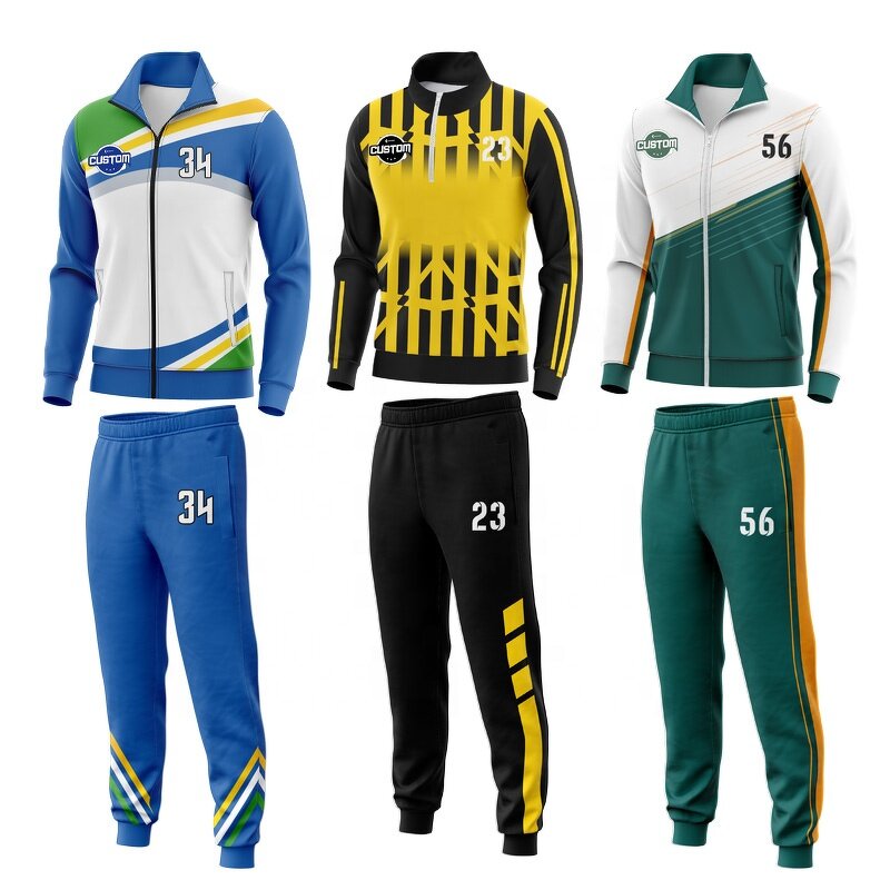 School Team Soccer Tracksuit - Manufacturer - Custom Men High Quality Winter Zip up Football Women
