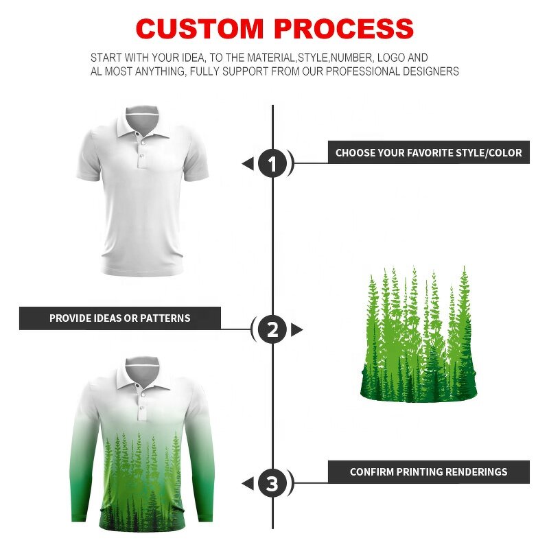 Blank Polo T-shirt - Manufacturer - Wholesale Custom Polyester Long Sleeve Sublimation Printing for Women