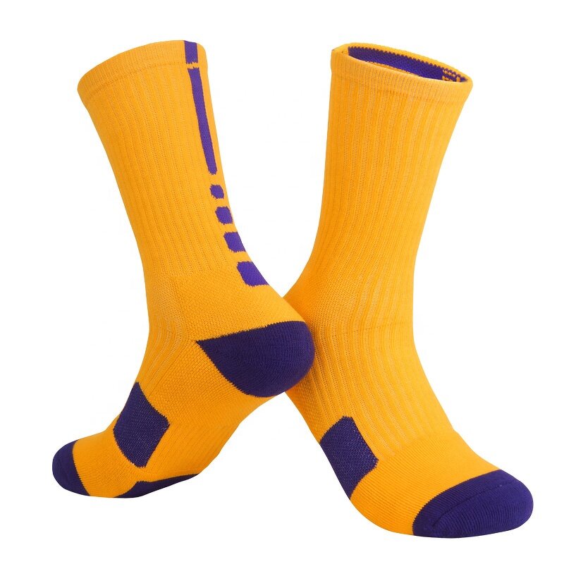 Basketball Socks - Manufacturer - Men Outdoor Anti Slip Cycling Stretch Fabric Breathable Sweat DML7313