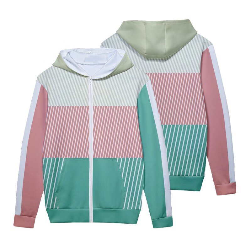 Oversized Zipper Hoodie - Manufacturer - Custom Sublimation Male Gym Pocket Hoodies Women Sweatshirt