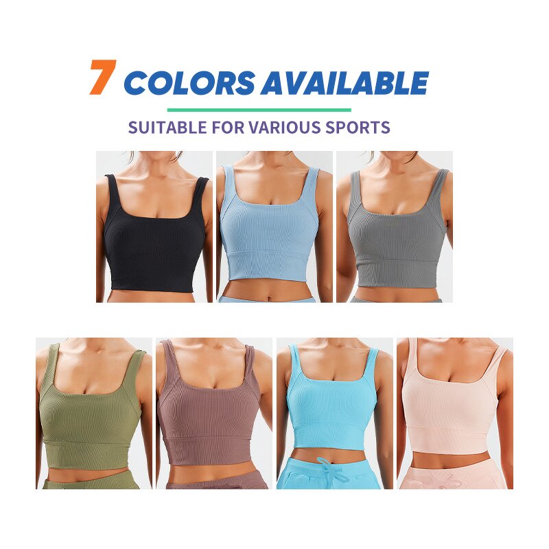 Women's Sports Bra - Manufacturer - Custom Sexy Quick Dry Yoga Tank Top Gym Workout Fitness Vest 5109