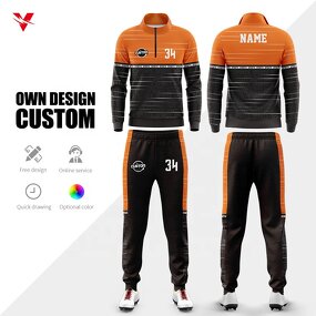 Football Club Tracksuit - Manufacturer - Wholesale Plus Size Polyester Custom Logo Half Zipper Autumn