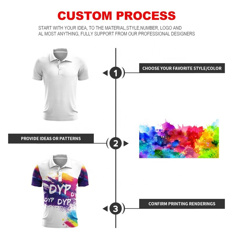 Rugby Polo Shirt - Manufacturer - Custom Design Original Sublimation Short Sleeve Polyester Golf Unisex